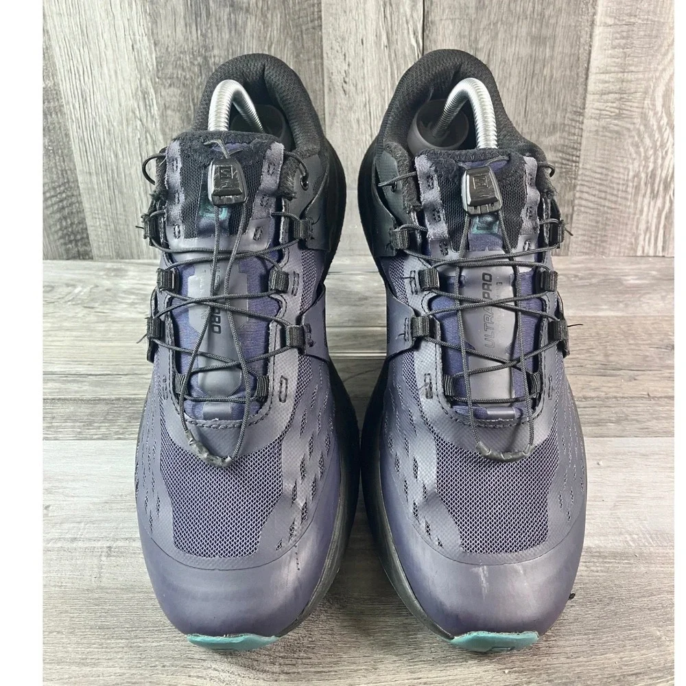 Salomon Ultra Pro Trail Running Shoes Mens 9 Navy Blue Black Teal 404947